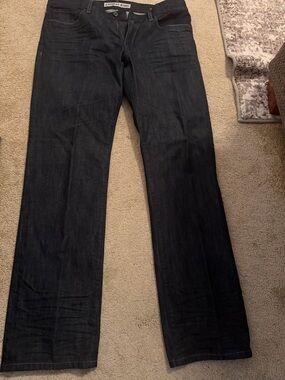 Express Men’s Black Straight-Leg Jeans 36x34 Never worn..